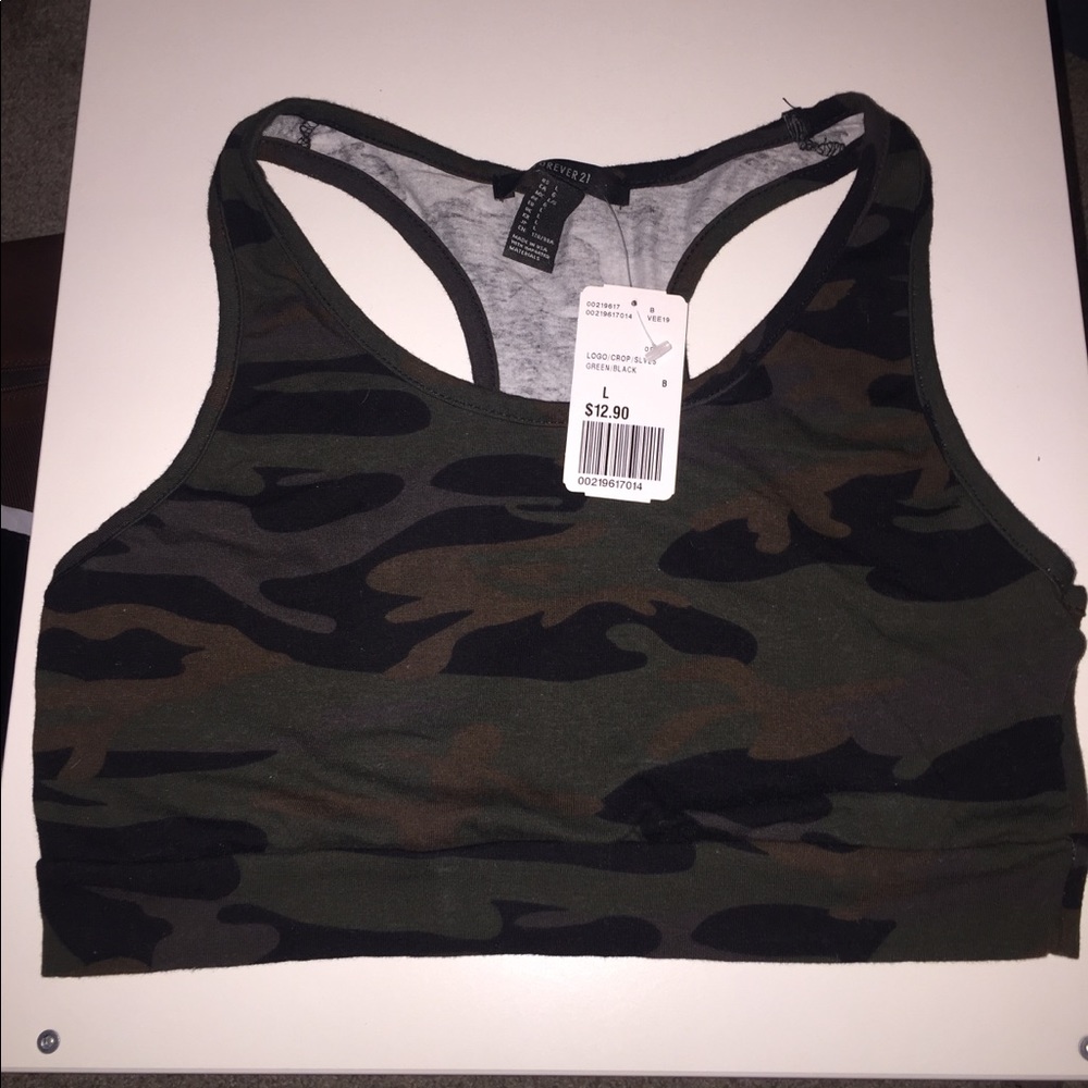 Forever 21 Camo Crop